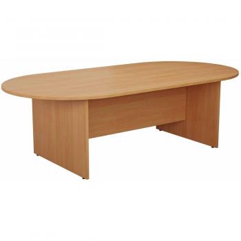 TC Office Beech D-End Long Meeting Table