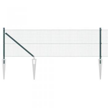 VidaXL Stahlzaunpfosten 10 x 0,5 m (12 x 12 mm) Grün