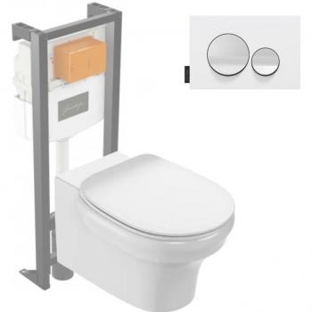 Cléo 1889 Inodoro Suspendido Sin Cerco con Accesorios Completos