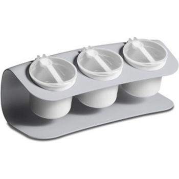 Plastic Spice Containers with Spoons for Kitchen