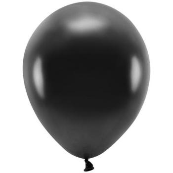 Partydeko 100× Schwarze Metallballons – 30 cm, OS Unisex
