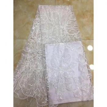 Glittering gold lace fabric for wedding dresses