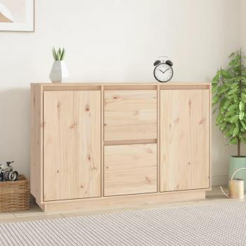 Solid Wood Pine Sideboard 111x34x75 cm vidaXL