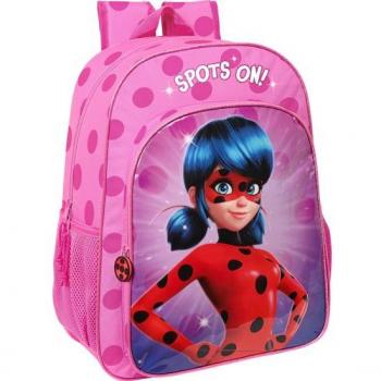 Mochila Prodigiosa Ladybug 42cm adaptable safta