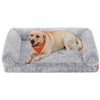 Hundebett Größe XXL abnehmbar waschbar Ombré-Grau
