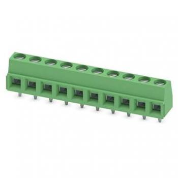 Blocchetto di connessione a basso profilo Phoenix Contact, 5mm, 10 vie, Cavo + Spina elettrica, Verde