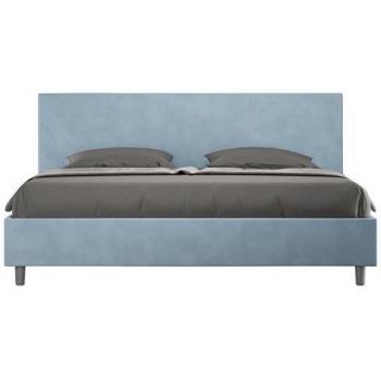 Cama Matrimonial Microfibra Azul Claro con Almacenamiento Antea 200x200