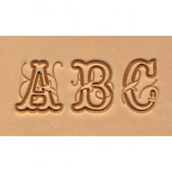 Tandy Leather Scripted Letter Stamps, 3/4 Inch Alphabet Set