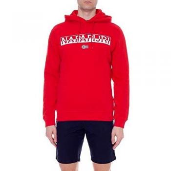 Napapijri Herren Hooded Sweatshirt Rot M (Medium)