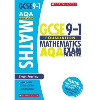 GCSE Foundation Maths AQA Practice Book. Perfect for Home Learning and includes a free revision app
