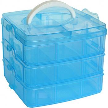 GemGuard 18-Section Plastic Storage Rack