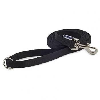 Lightweight Strong Black Nylon Training Dog Lead 1.8m x 25mm