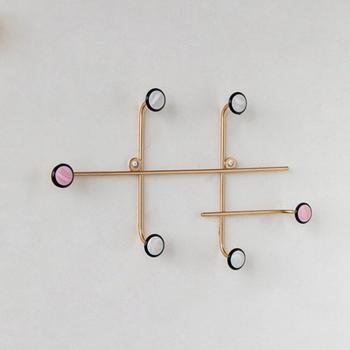 Simple Iron Clothes and Bag Hanger Rack