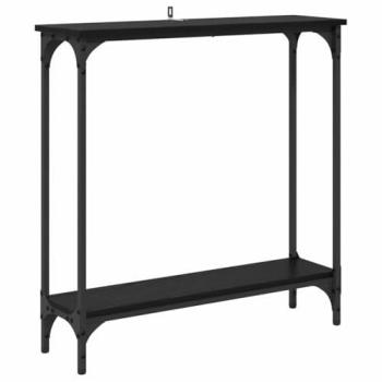 Console Moderne Chêne Noir 75 x 22,5 x 75 cm