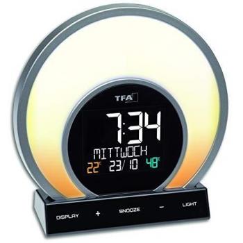 TFA-Dostmann Soluna Reloj despertador analógico Transparente