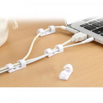 Organizador de Cables Clips Adhesivos Compactos 20 Piezas