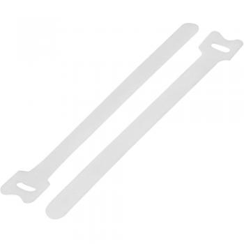 210 mm x 16 mm White Hook-and-Loop Cable Tie