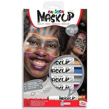 UNIVERSAL MAQUILLAJE MASK UP METALLIC 6 COLORES MASK UP 2x24x16 Cms