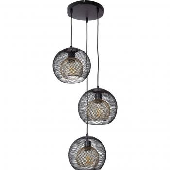 Selina 3-Bulb Wire Lampshade Pendant