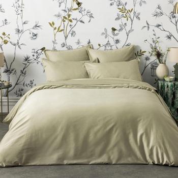 Parure de lit en satin bio TEOPHILE vert 240x260