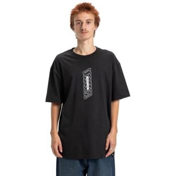 DC Shoes Herren-T-Shirt „Omega“, XL, Schwarz – 75 % Baumwolle