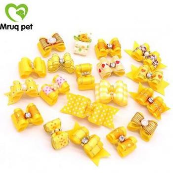 Lazos decorativos para perros con strass y flores