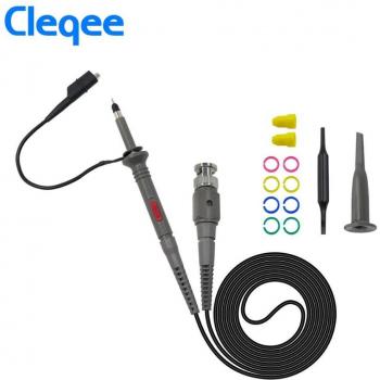 Cleqee P6100 100MHz BNC Oscilloscope Probe Kit with Alligator Clips