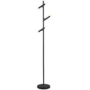 3 Light LED Floor Lamp Black 2700K