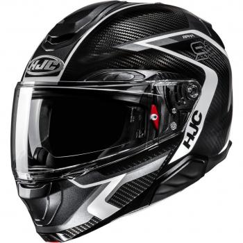 HJC RPHA-91 Carbon Lagos Casque Modulable Noir Blanc