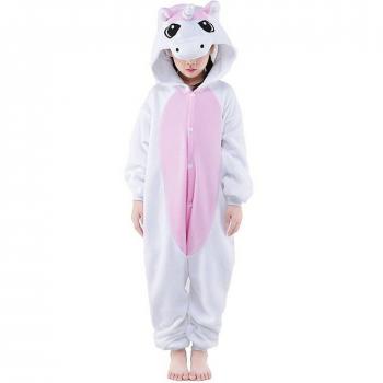 Pyjama Fille Garçon Licorne Rose 120-130cm