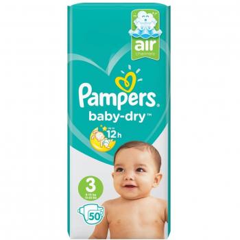 Pampers Baby Dry Nappies Size 3 (Midi)