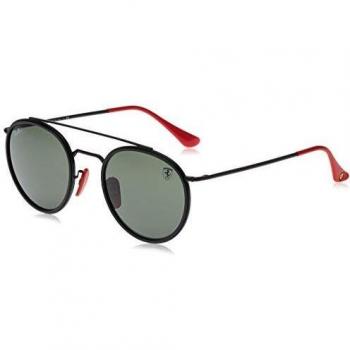 Ray-Ban RB3647M Ferrari F02831 51 Lentes de Sol Para Hombre Negros
