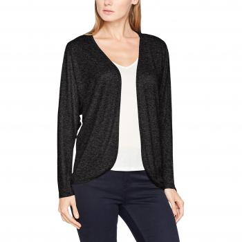 TOM TAILOR Damen Strickjacke Cosy Batsleeve Cardie, Schwarz
