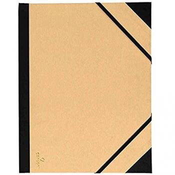 Canson 200003129 Zeichenmappe Kraft, 2 Eckspanner mit Gummizugverschluss, 10 Stück, 320 x 450 mm, hellbraun