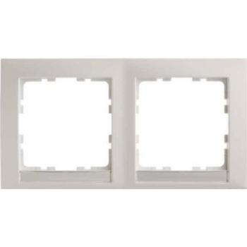 Berker Rahmen 2fach S.1 Polarw.matt – Beschriftungsfeld