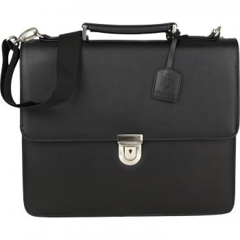 Hannover Mallette en cuir noir pour homme