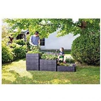 Garantia Ergo Quadro S Hochbeet-System anthrazit, Höhe: 25 cm, 60 x 60 cm