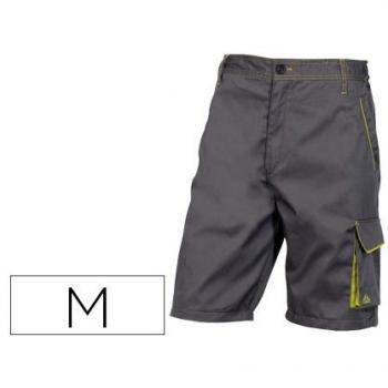 Bermuda de trabajo Deltaplus con 5 bolsillos y cintura ajustable gris M