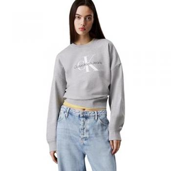 Sudadera Gris Moteado Calvin Klein Jeans