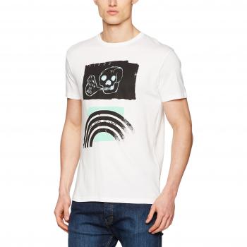 Volcom Bud BSC T-Shirt Manches Courtes, Blanc, FR : Homme: X-Large (Taille Fabricant : XL)