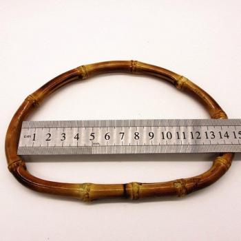 Poignées artisanales en bambou D-forme