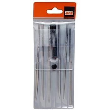 Bahco 6 Piece Needle File Set Cut 2 Smooth 160mm