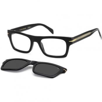 DB 7129/CS Zwarte Heren Bril met Clip-On 807 M9 – David Beckham