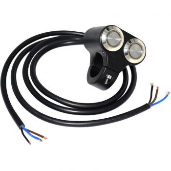Motorcycle 22mm 25mm Dual Switch with Yellow Light for Headlight and Fog