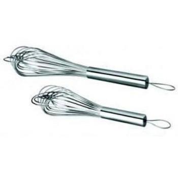 Batidor Acero Inoxidable 12 Varillas 40 Cm