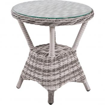 Mesa Accesorio Salón Rattan Gris 50x55