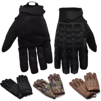 Breathable Leather Motorcycle Gloves