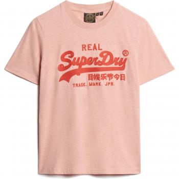 T-shirt brodé Superdry Femme Rose Rouge