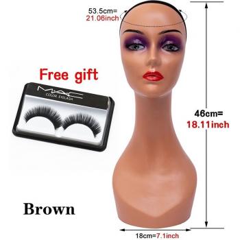 Alileader Brown Female Wig Display Head