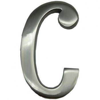 Nickel Letter C 10 cm